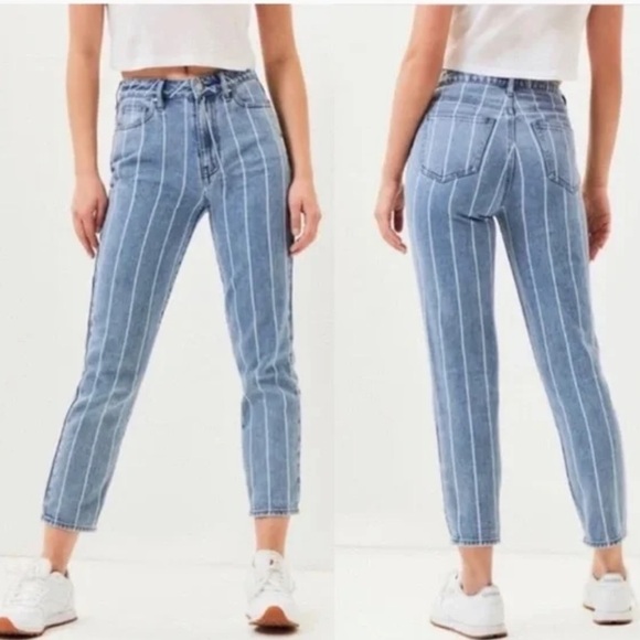 PacSun High Rise Mom Jeans In Railroad - Picture 3 of 16